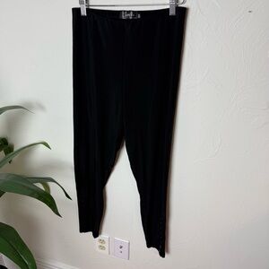 Sympli Black Button Hem Ankle Pants | Size 10